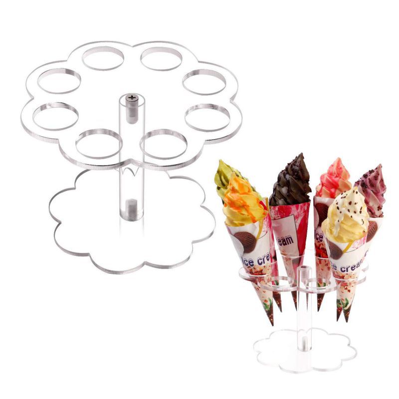 Ice Cream Cone Holder Acrylic  - đánh giá và giá Cotton Candy Cone