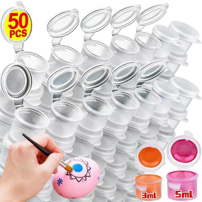 10/30/50PCS Empty Paint Pots M - đánh giá và giá Plastic Cup 50Pcs