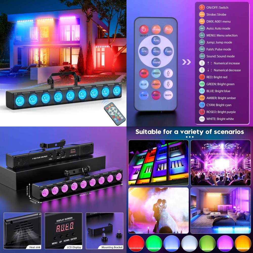 36W RGB Wall Washer Flood Ligh - đánh giá và giá Event Party Dj