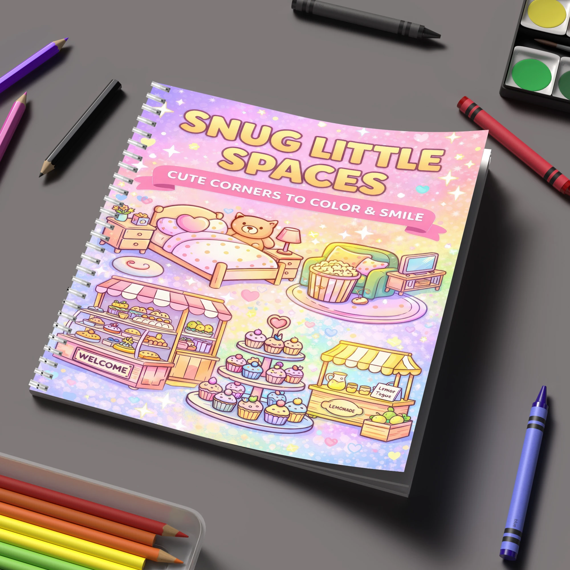 Coloring Book Little Spaces fo - đánh giá và giá Supply Event