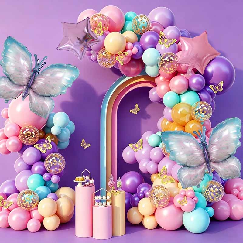 123pcs Butterfly Balloon Arch  - đánh giá và giá Balloon Arch Kit