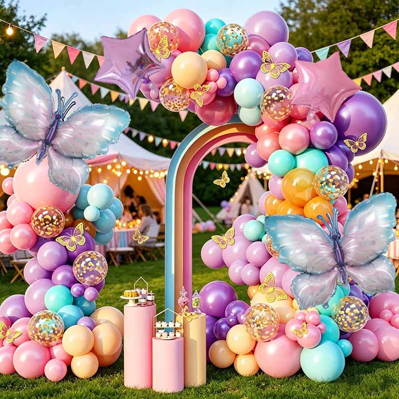 123pcs Butterfly Balloon Arch  - đánh giá và giá Balloon Arch Kit