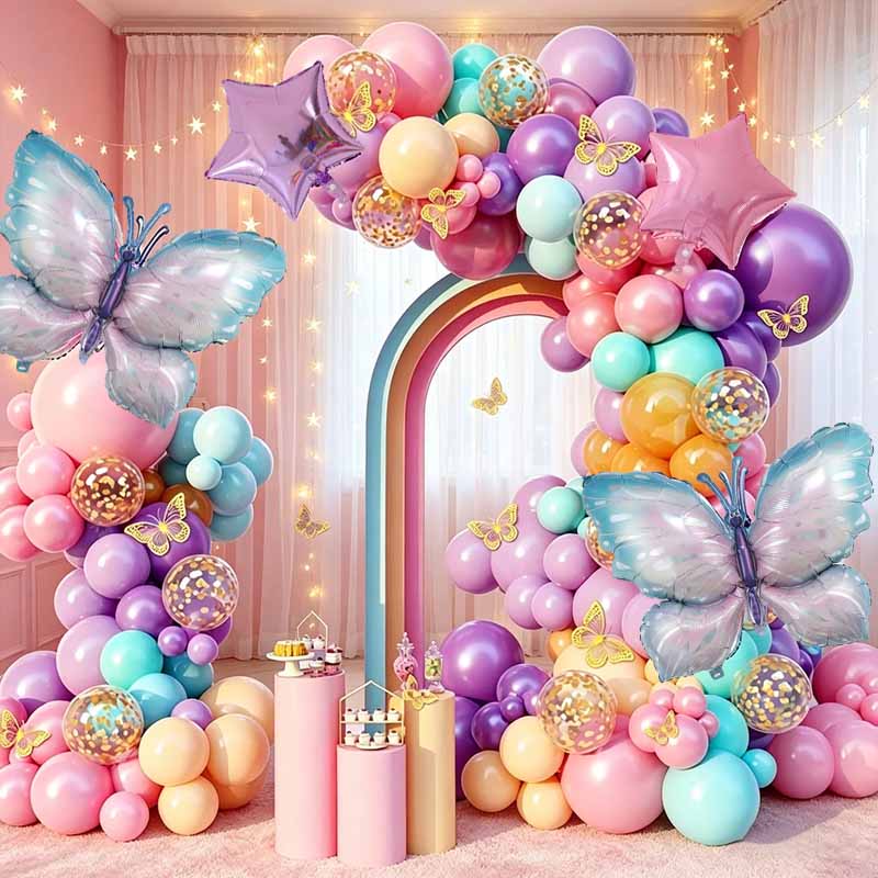 123pcs Butterfly Balloon Arch  - đánh giá và giá Balloon Arch Kit