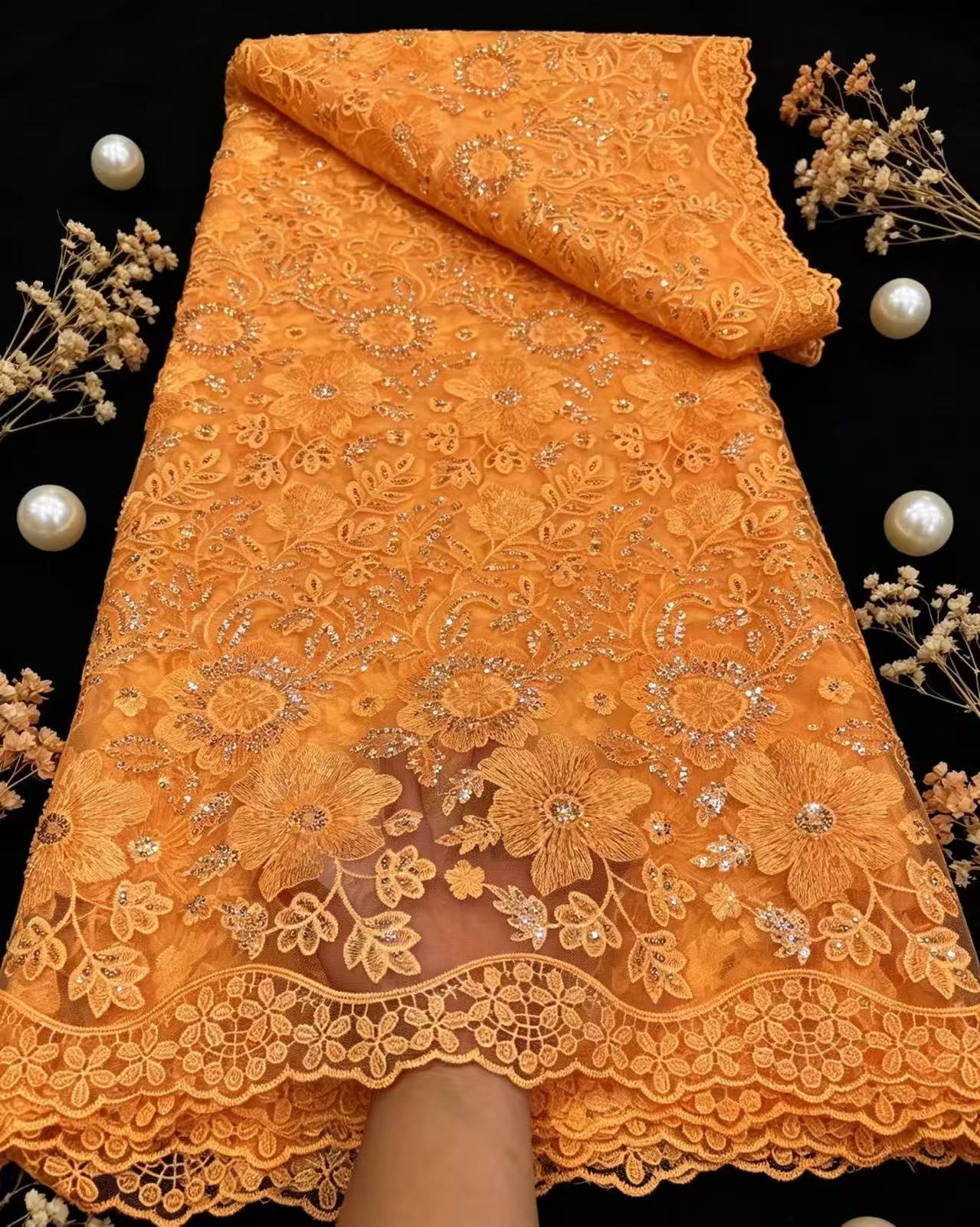 Pure French Tulle Net Sequins  - đánh giá và giá Glitter Tablecloth