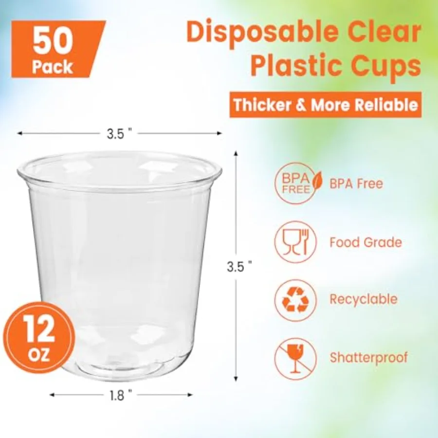 50 Pcs Round Bottom Plastic Cu - đánh giá và giá Plastic Cup 50Pcs
