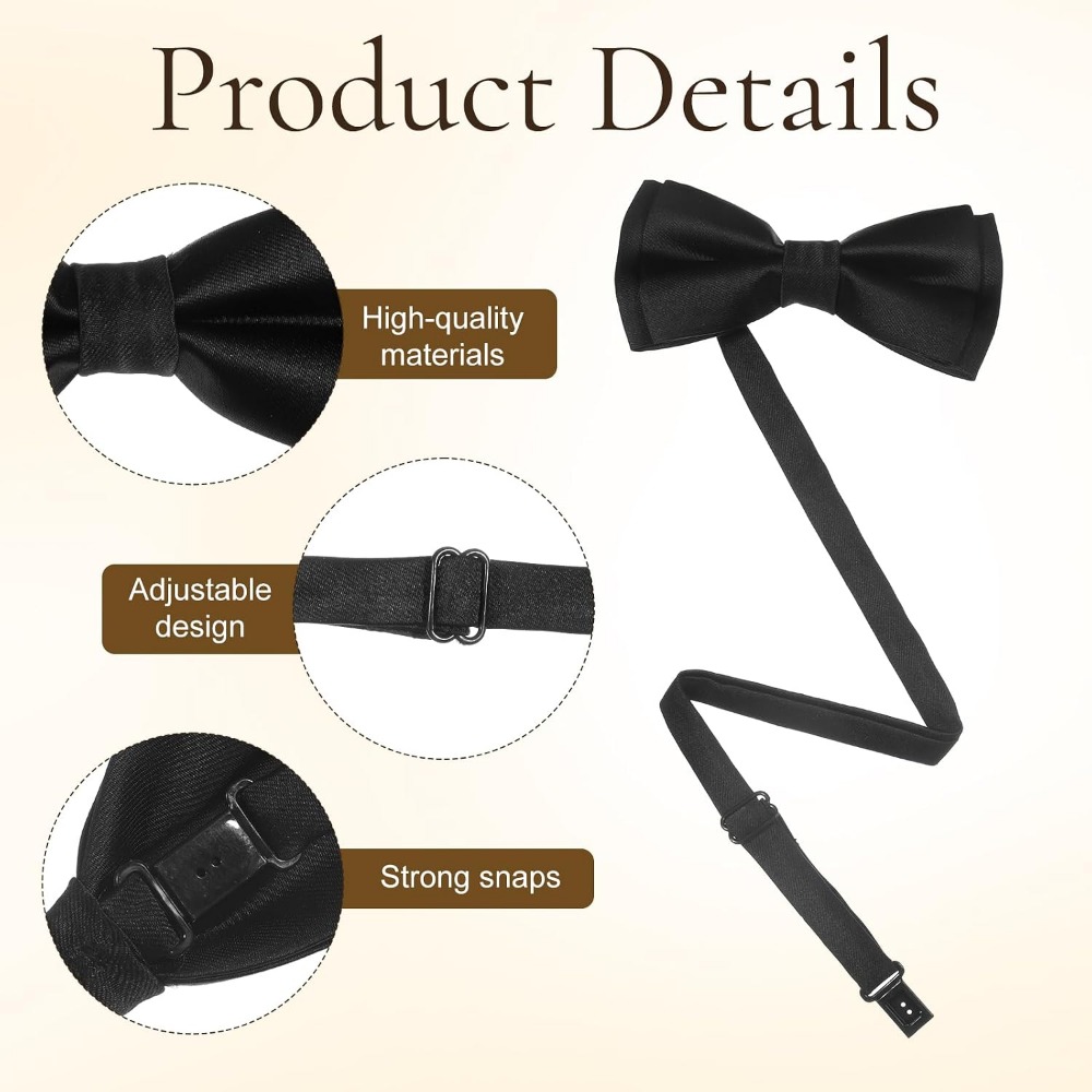 Men's Bow Ties, 2-Pack Solid C - đánh giá và giá Event & Party Supply Photos
