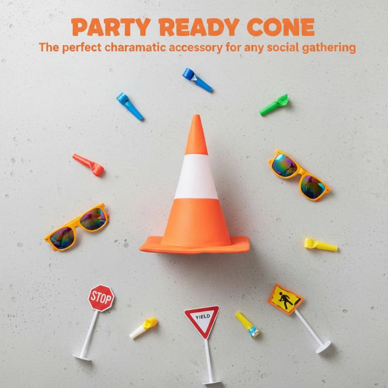 1 PCS Traffic Cone Hat Hallowe - đánh giá và giá Party Hat Cone