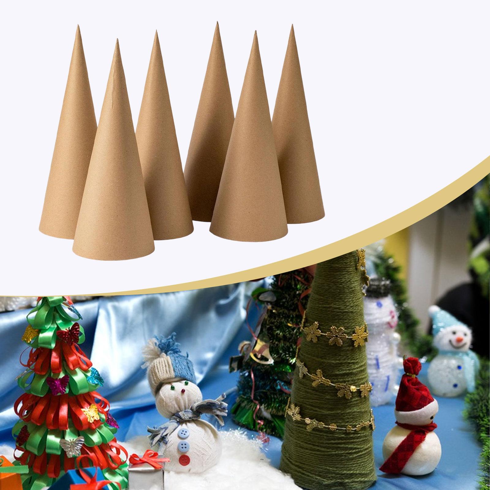 6Pcs Kraft Paper Mache Cones,C - đánh giá và giá Party Hat Cone
