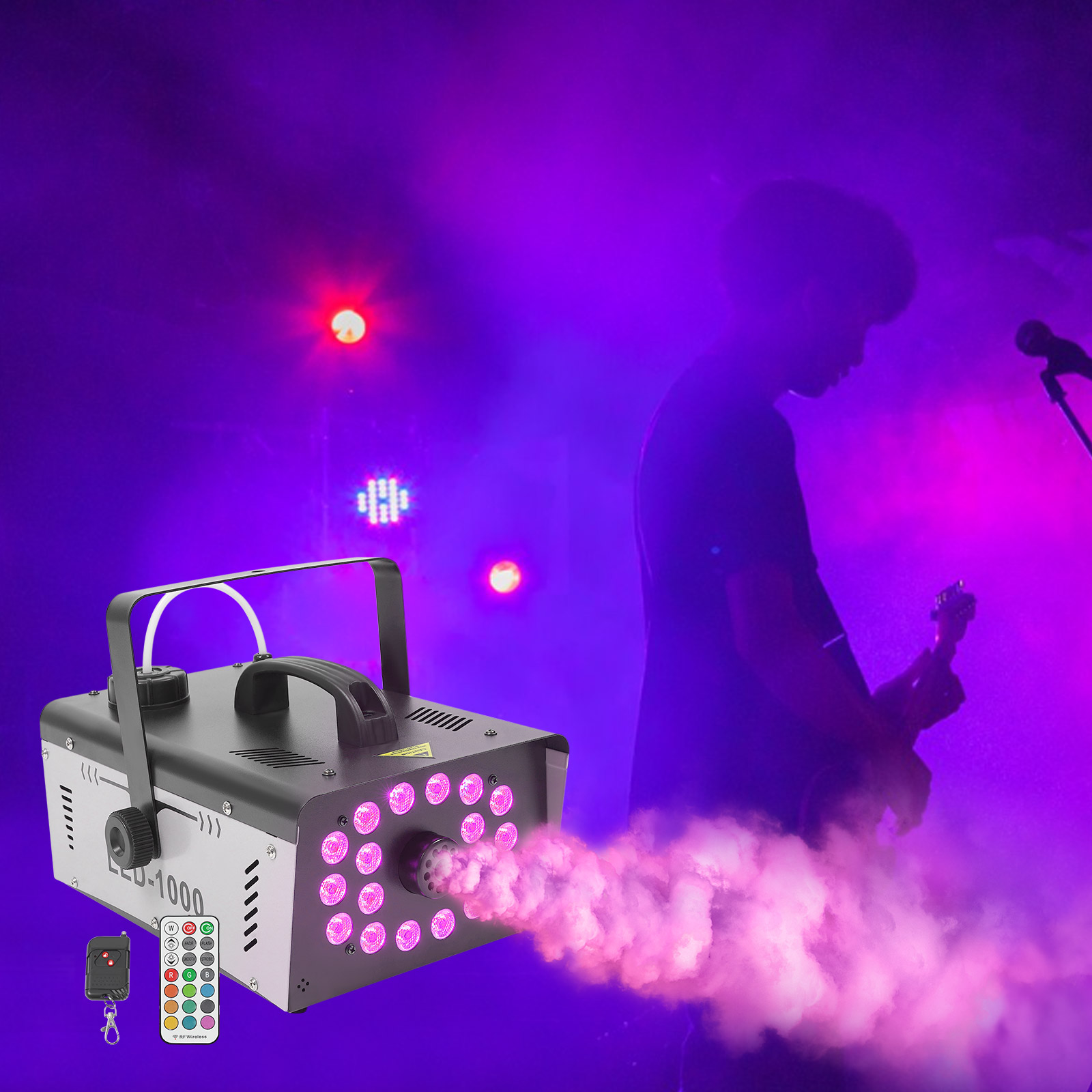 Smoke Machine 1000W 18 LED Sta - đánh giá và giá Event Party Dj