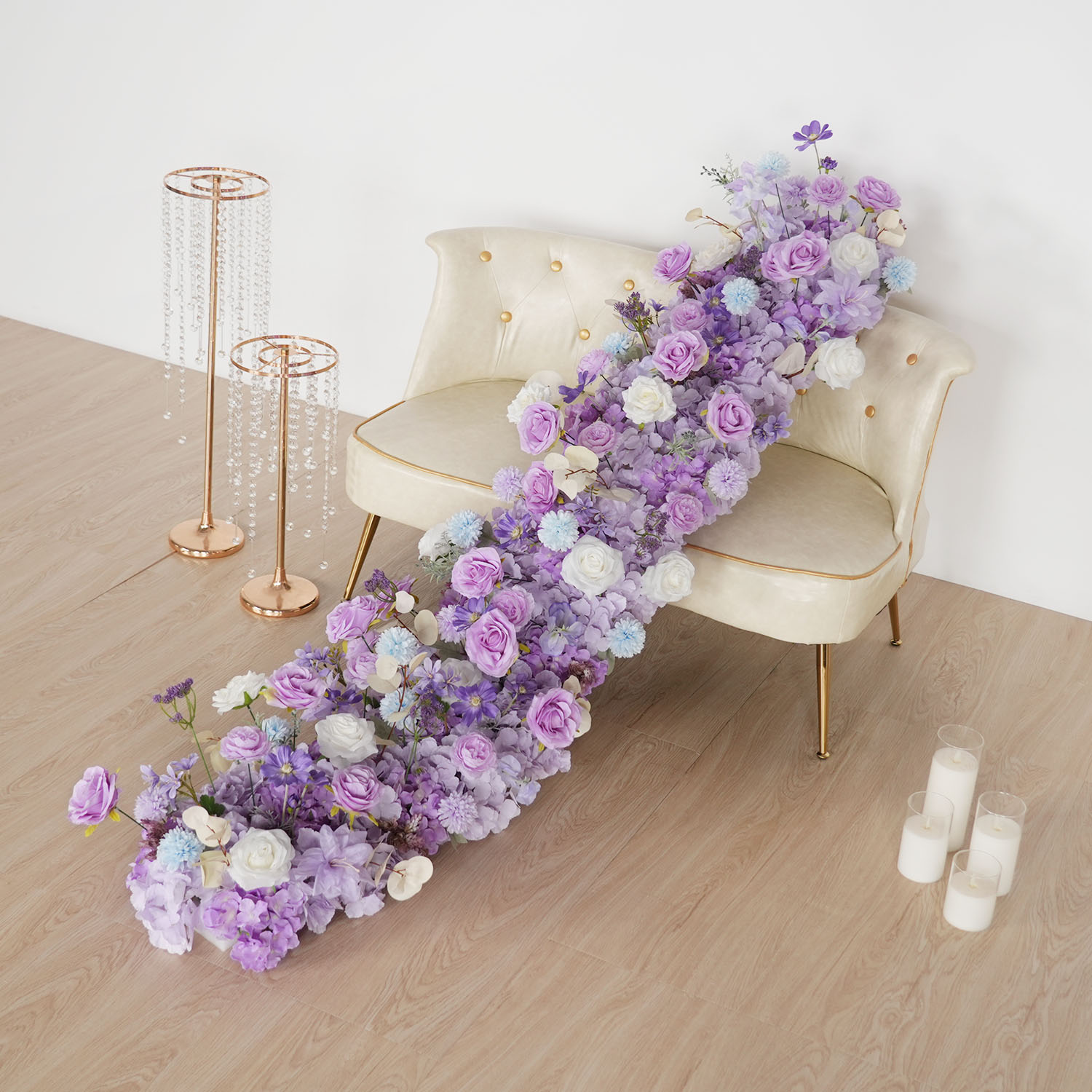 Uflower Purple Artificial Flow - đánh giá và giá Flower Wall Panel