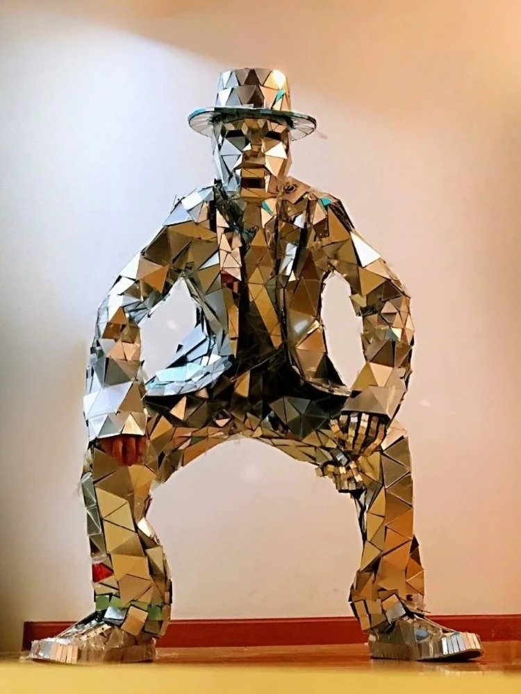Mirror Man Costume Sliver glas - đánh giá và giá Event Party Dj