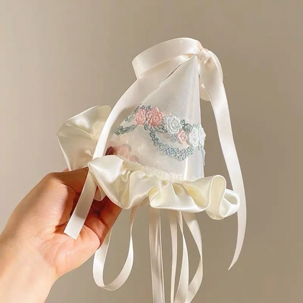 Cute Style Embroidery Mesh Bir - đánh giá và giá Party Hat Cone